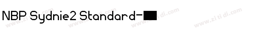 NBP Sydnie2 Standard字体转换